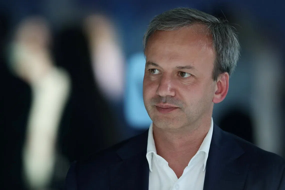 FILE PHOTO: Skolkovo Foundation Chairman Arkady Dvorkovich attends the St. Petersburg International Economic Forum (SPIEF) in Saint Petersburg, Russia, June 4, 2021. REUTERS/Evgenia Novozhenina/File Photo