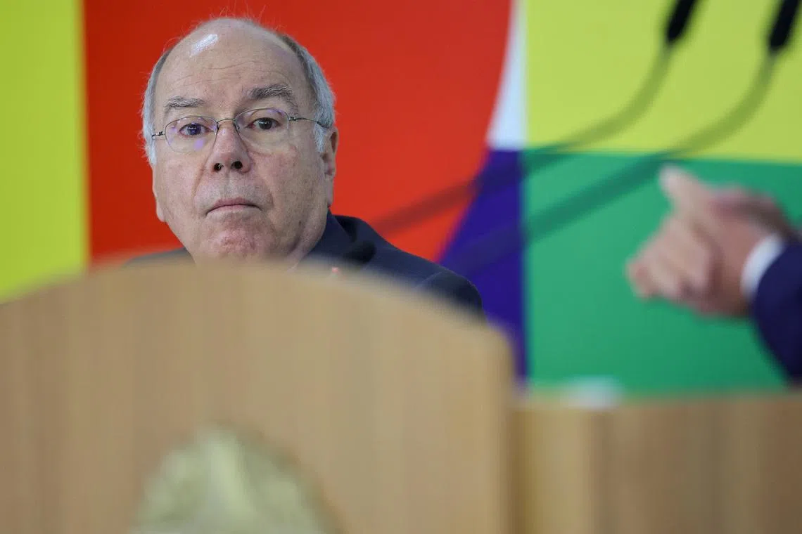 Brazil's Foreign Minister Mauro Vieira attends a press conference with Brazil's President Luiz Inacio Lula da Silva (not pictured) at the Planalto Palace in Brasilia, Brazil, December 18, 2025. REUTERS/Adriano Machado
