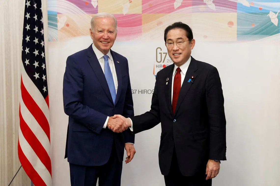 US President Joe Biden and Japan PM Fumio Kishida meeting ahead of the G-7 Summit. The White House said the Quad leaders will hold talks on the summit's sidelines.