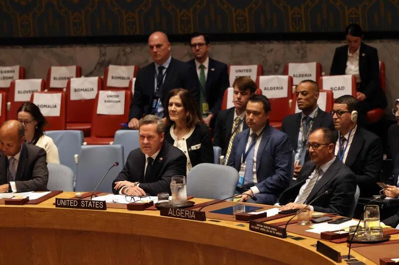 The new US ambassador to the United Nations Mike Waltz speaking as world leaders arrive for the UN’s General Assembly in New York City on Sept 22. 