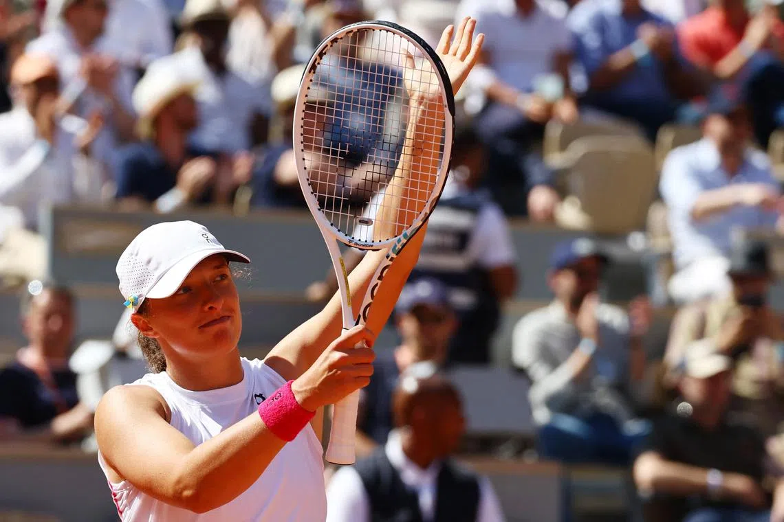 Across 57 matches in 17 Grand Slam appearances in her young career, Iga Swiatek has already won 19 sets to love.