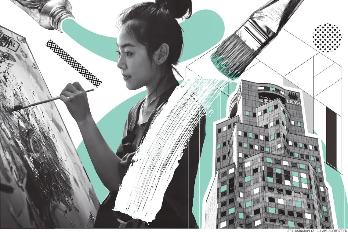 Besides its UOB Painting of the Year contest, the bank has invested in arts education and supported its competition winners.