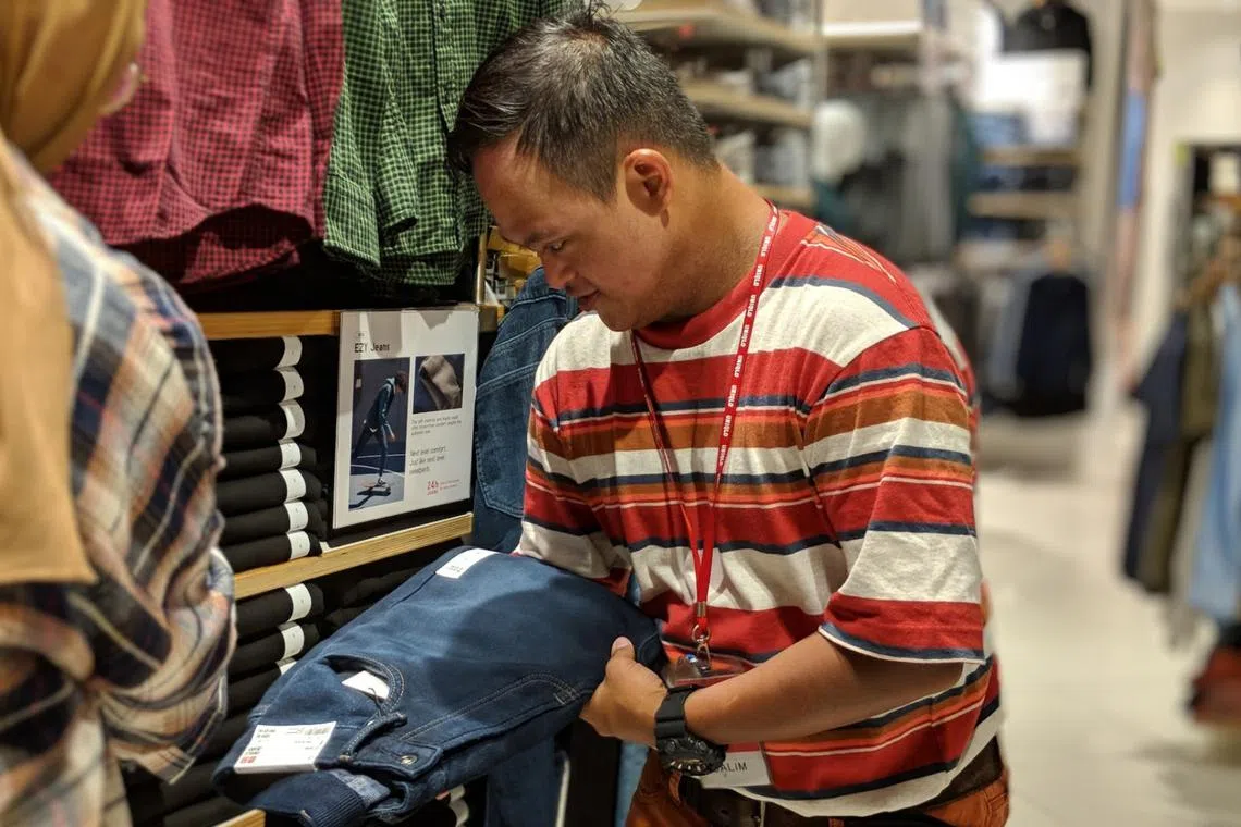 Apparel retailer Uniqlo currently employs 42 people with disabilities across its 28 stores in Singapore.