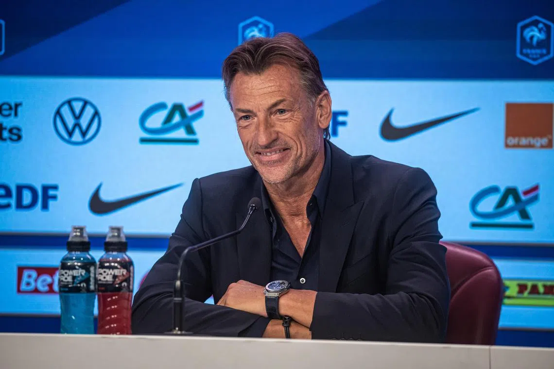 Herve Renard gives a press conference for his presentation as the new coach for France women's national team on March 31, 2023. 