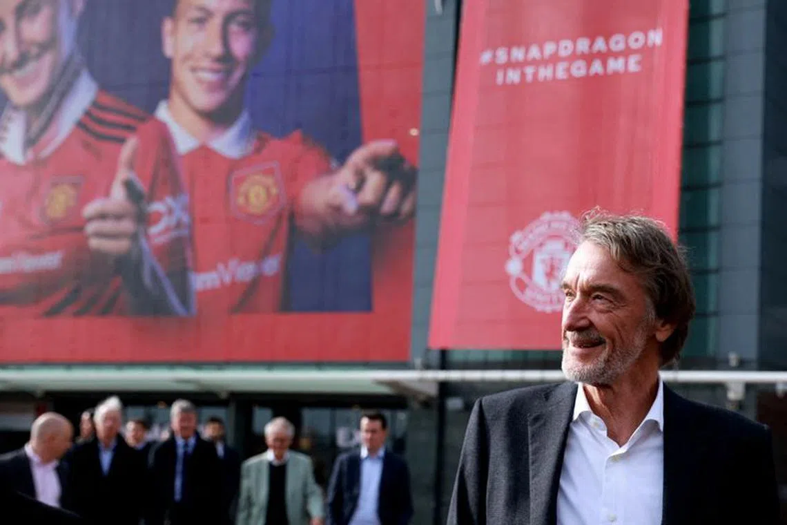 FILE PHOTO: Ineos chairman Jim Ratcliffe is pictured at Old Trafford in Manchester, Britain, March 17, 2023 REUTERS/Phil Noble/File Photo