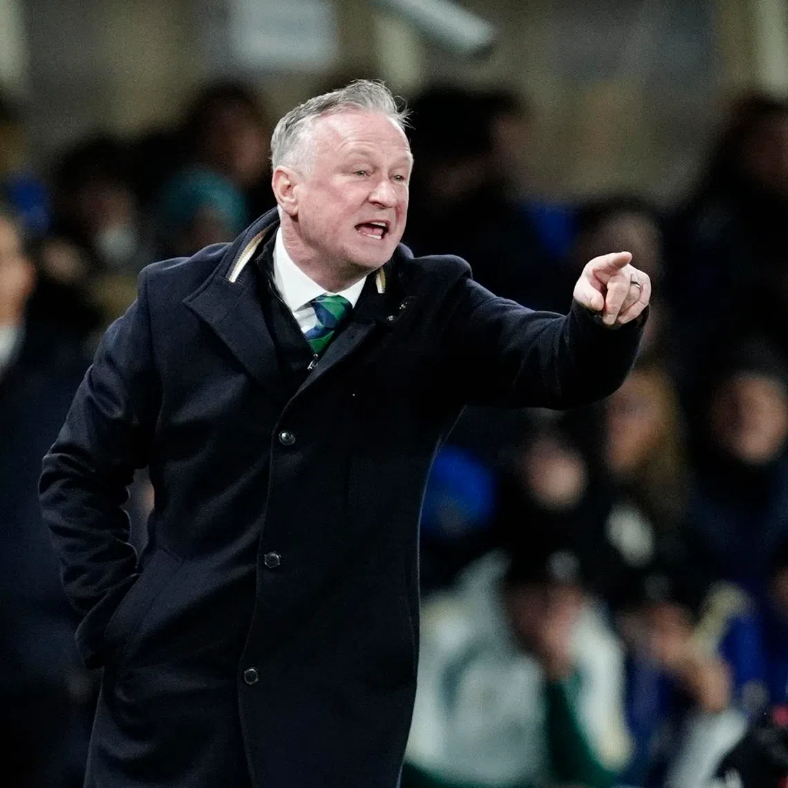 Soccer Football - FIFA World Cup - UEFA Qualifiers - Italy v Northern Ireland - New Balance Arena, Bergamo, Italy - March 26, 2026 Northern Ireland manager Michael O'Neill during the match REUTERS/Matteo Ciambelli