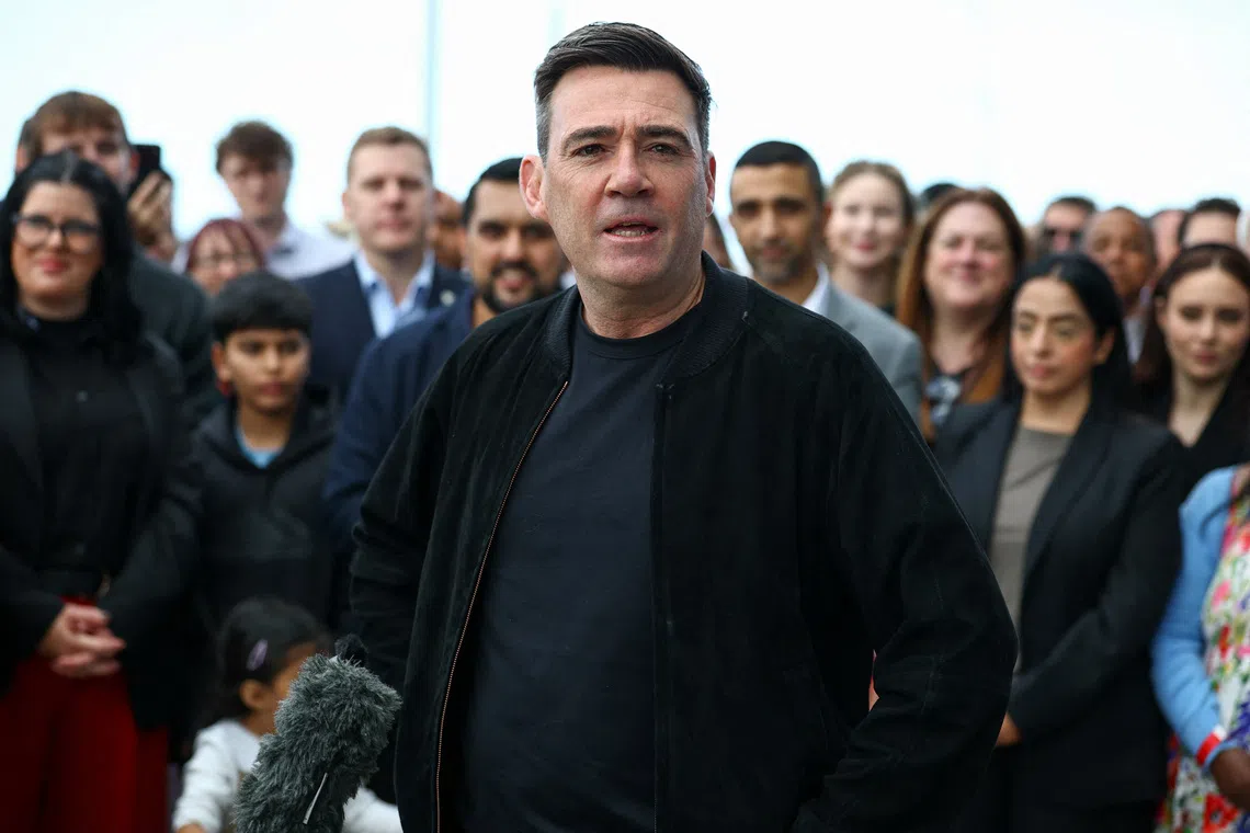 British PM Andy Burnham said he would not present his social care plans until the next national election, which is due by mid-2029.
