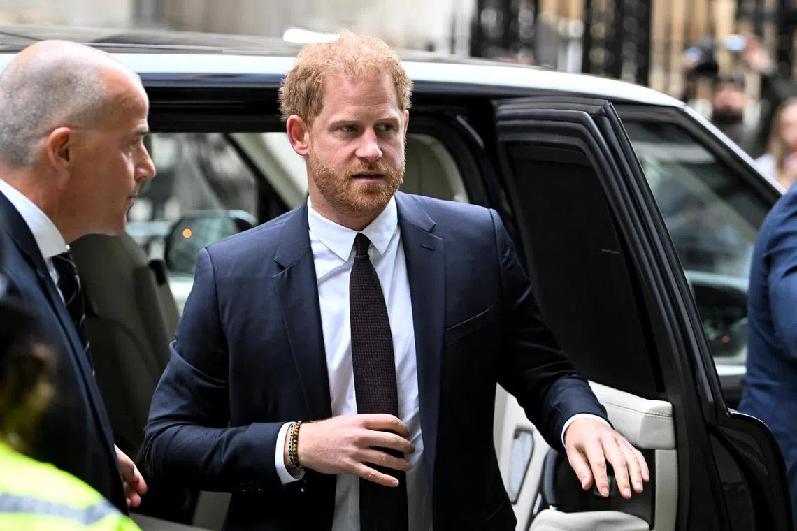 Prince Harry began giving evidence at London’s High Court on Tuesday in his lawsuit against a tabloid publisher whose titles he accuses of phone-hacking and other unlawful activities, the first senior royal to do so in more than a century.