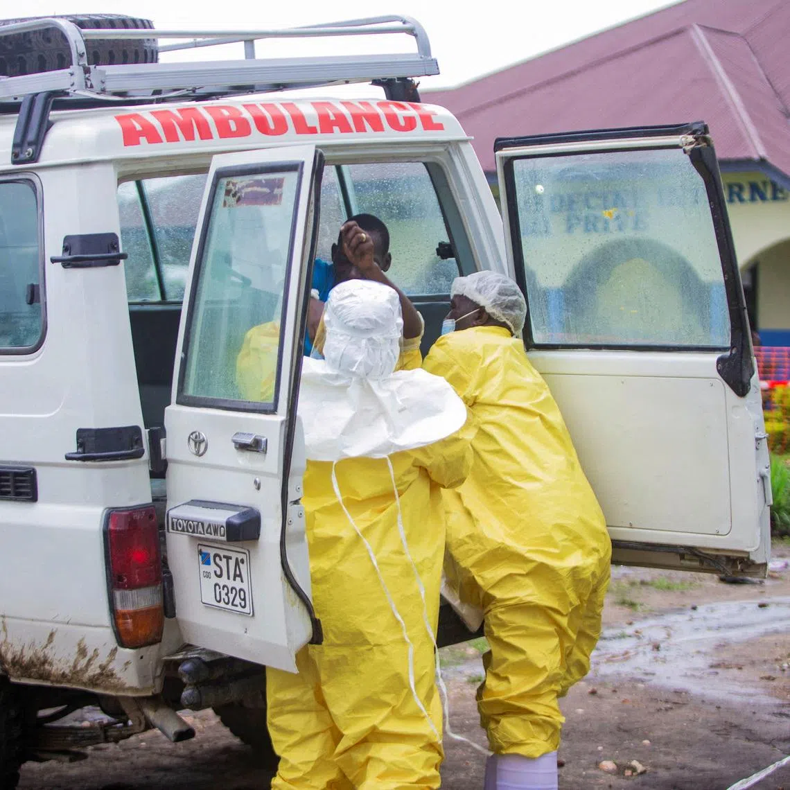 A humanitarian worker who had travelled to Congo, where an outbreak began in May, tested positive for the virus.