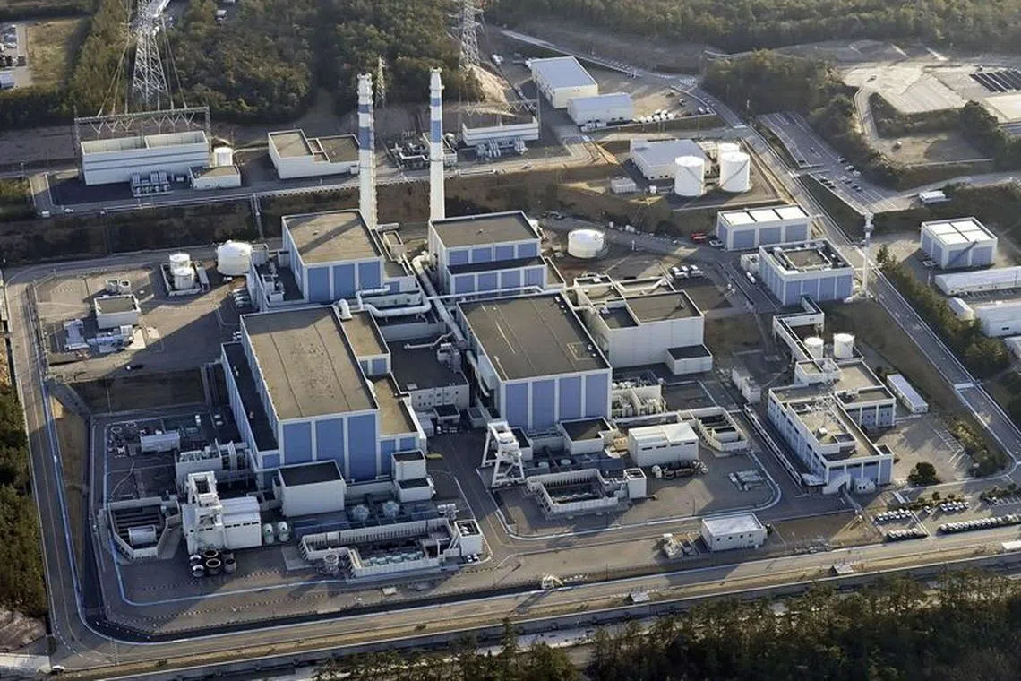 FILE PHOTO: An aerial view shows Shika Nuclear Power Station after an earthquake hit the region in Shika, Ishikawa prefecture, Japan January 2, 2024, in this photo released by Kyodo. Mandatory credit Kyodo/via REUTERS/File Photo