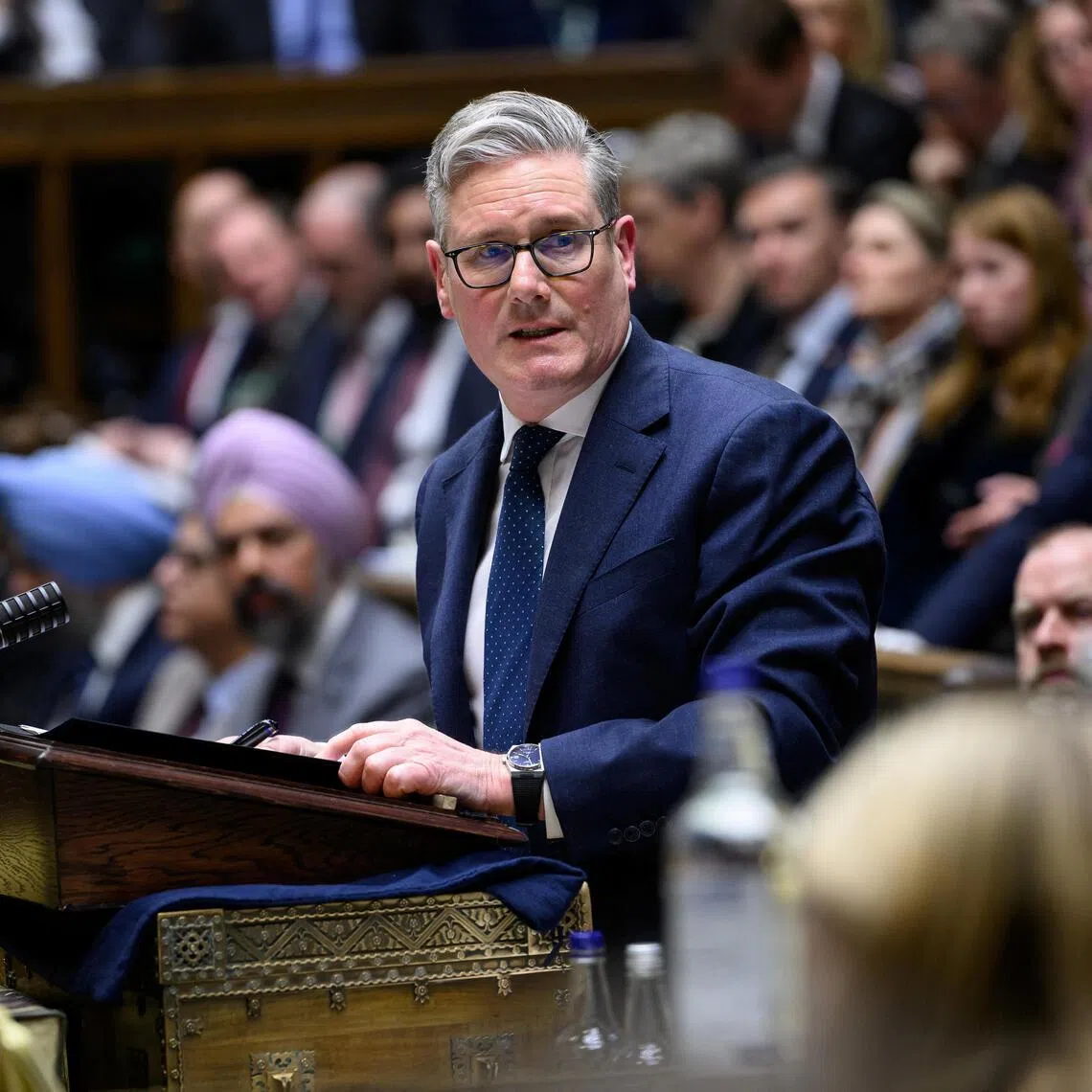 Britain's Prime Minister Starmer told Parliament on March 2 he had to judge what was in Britain’s national interest.