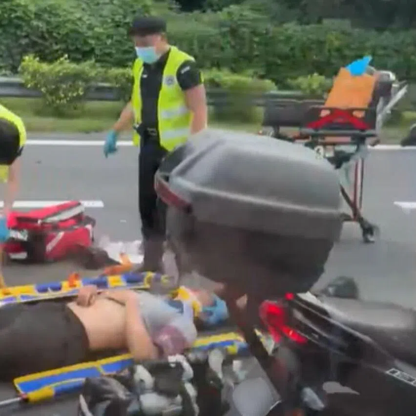 The police and SCDF said they were alerted to the accident on the BKE before Woodlands Ave 3 at around 4.15pm on May 29.
