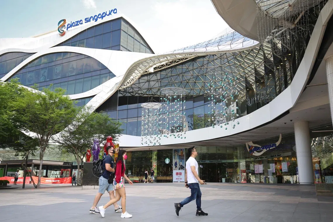 The upgrading works at Plaza Singapura will run from the third quarter of 2026 to the fourth quarter of 2028.
