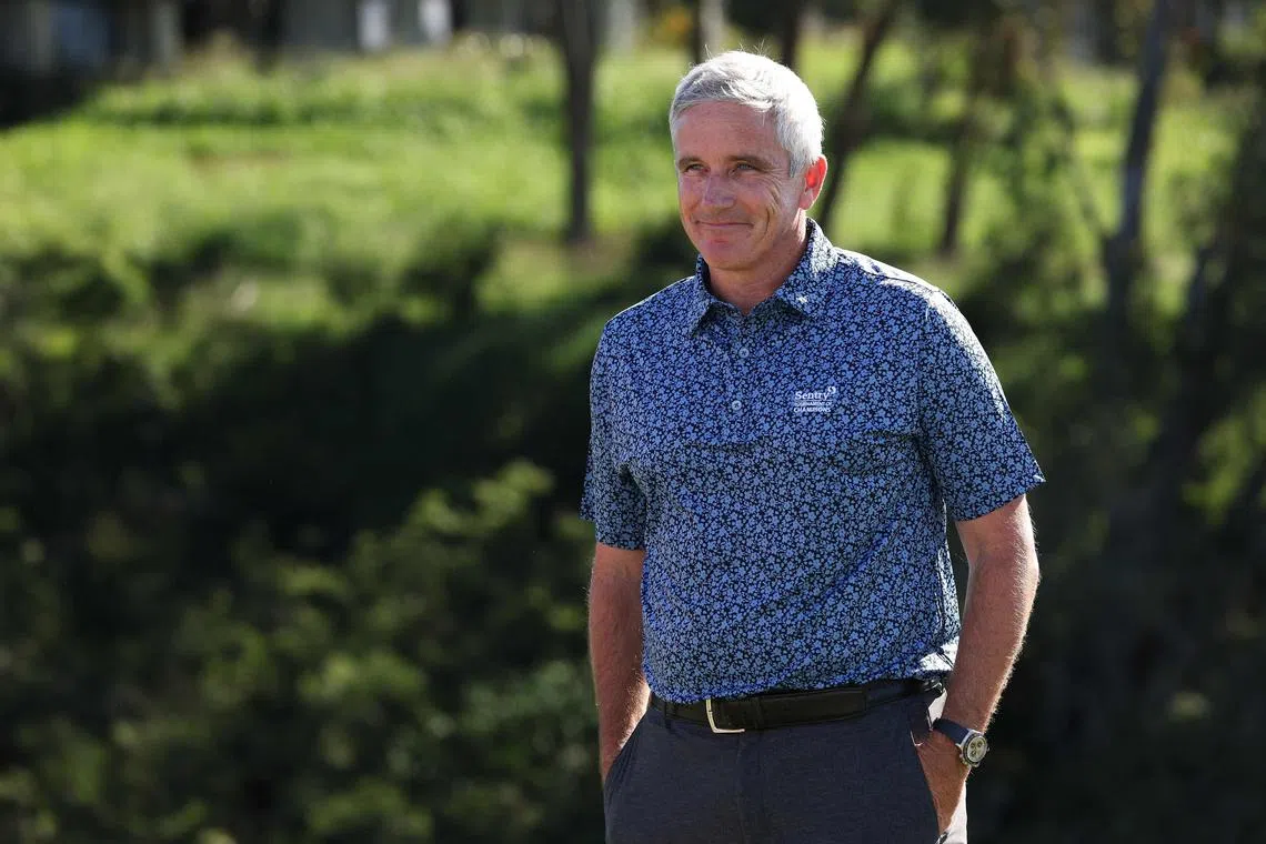 Jay Monahan, PGA TOUR Commissioner, during the Sentry Tournament of Champions at in Hawaii on Jan 8.