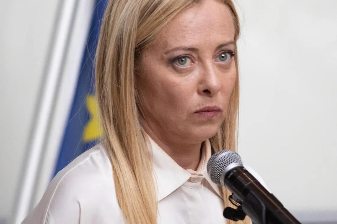 PM Giorgia Meloni said it's too early to anticipate the outcome of Italy's decision on staying with or leaving the BRI.