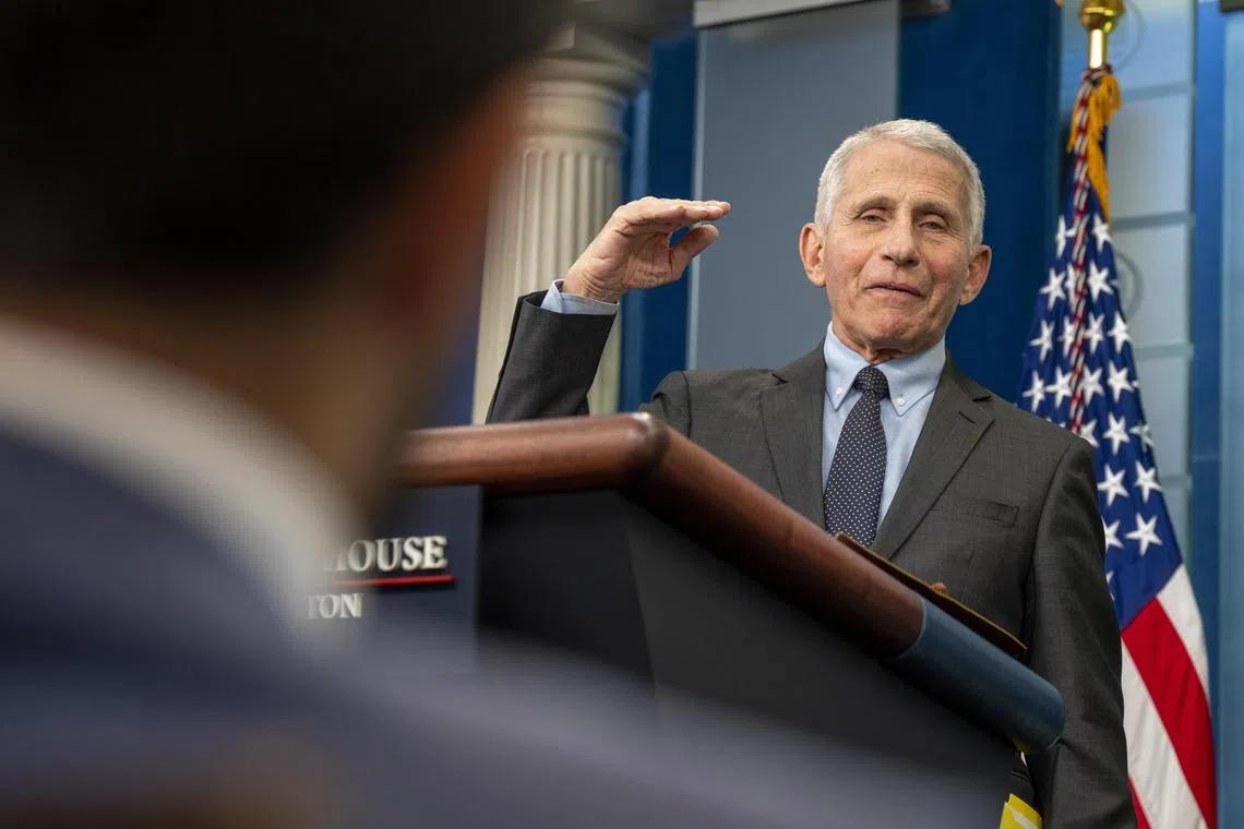 Dr Fauci used his final White House briefing to denounce division and promote vaccines.