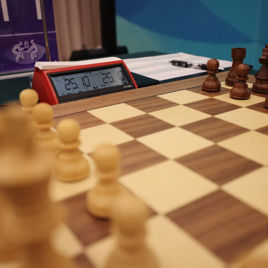 FILE PHOTO: General view of a chessboard is seen in this illustration. REUTERS/Stanley Cheah/File Photo