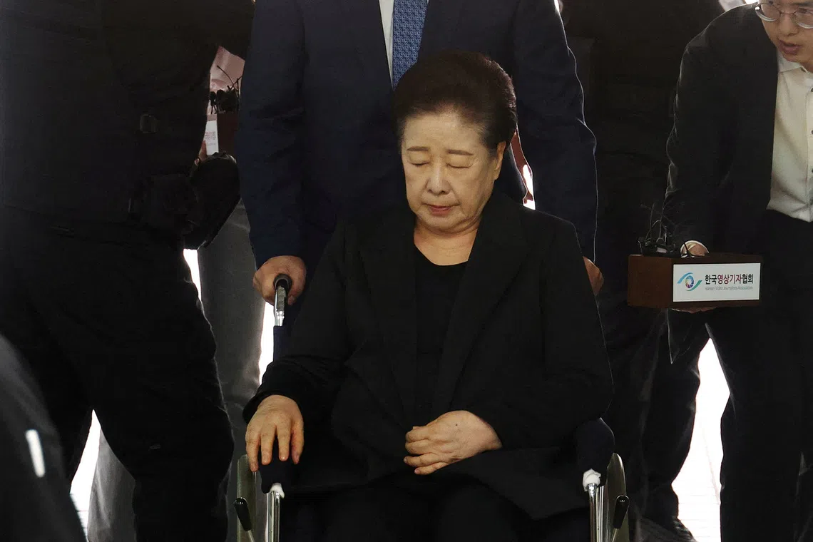 Unification Church leader Han Hak-ja is on trial on charges that she bribed former first lady Kim Keon Hee for business favours.
