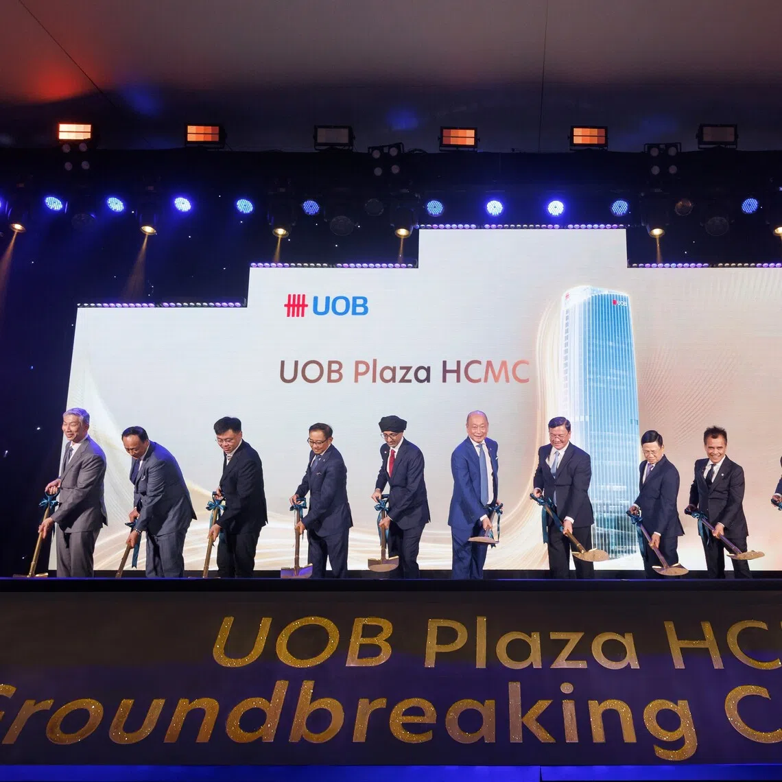 UOB broke ground for its US$450 million Vietnam headquarters in Ho Chi Minh City in July.