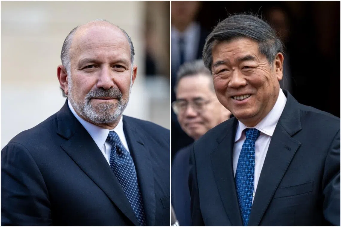 US commerce secretary Howard Lutnick (left) and Chinese Vice-Premier He Lifeng attended trade talks at Lancaster House in London on June 10.