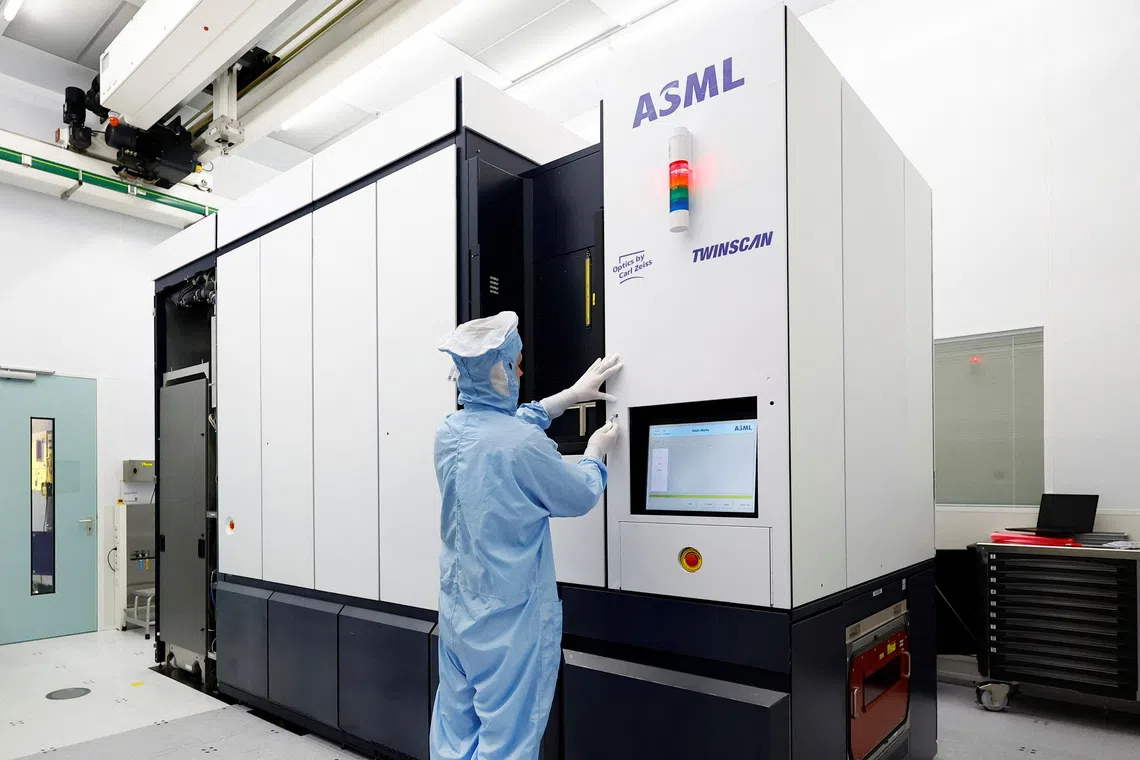 Dutch company ASML spent more than S$16 billion over two decades to reach high-volume manufacturing of its equipment.