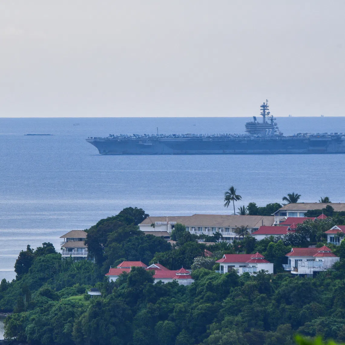 The Nimitz-class carrier had been operating in the Arabian Sea during the conflict with Iran, according to multiple media reports.