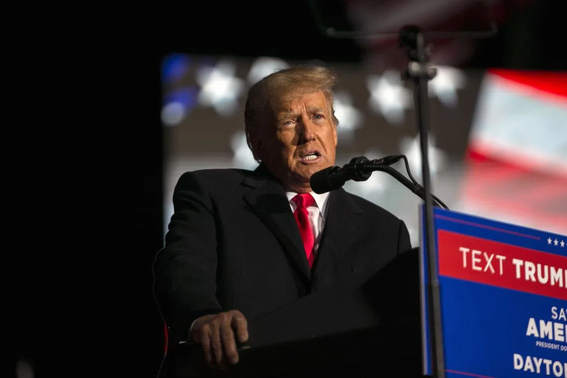 Former US president Donald Trump has not hit the campaign trail since he formally began his presidential run in November.