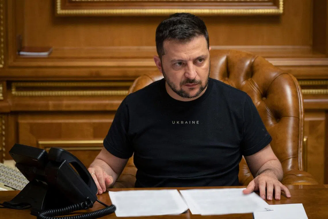 Ukrainian President Volodymyr Zelensky said the military push was not going easily as 200,000 sq km of Ukrainian territory had been mined by Russian forces.