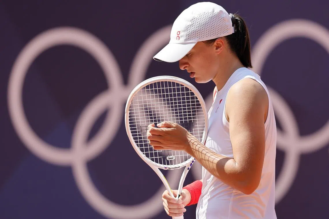 Poland's Iga Swiatek produced one of her worst displays of the season, making 36 unforced errors against her opponent's 15.