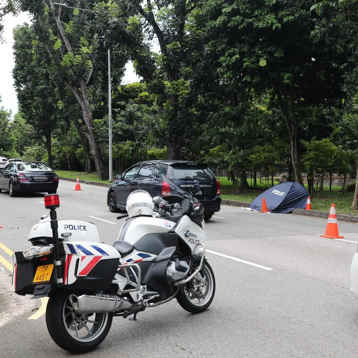 He had been driving at an “excessive speed” of between 111kmh and 122kmh in an area where the speed limit was 70kmh, the prosecution said. 