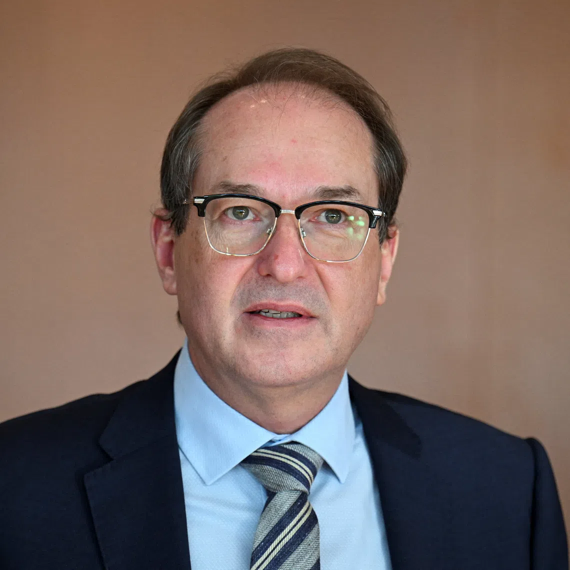 German Interior Minister Alexander Dobrindt attends a cabinet meeting at the Chancellery in Berlin, Germany November 5, 2025. REUTERS/Annegret Hilse