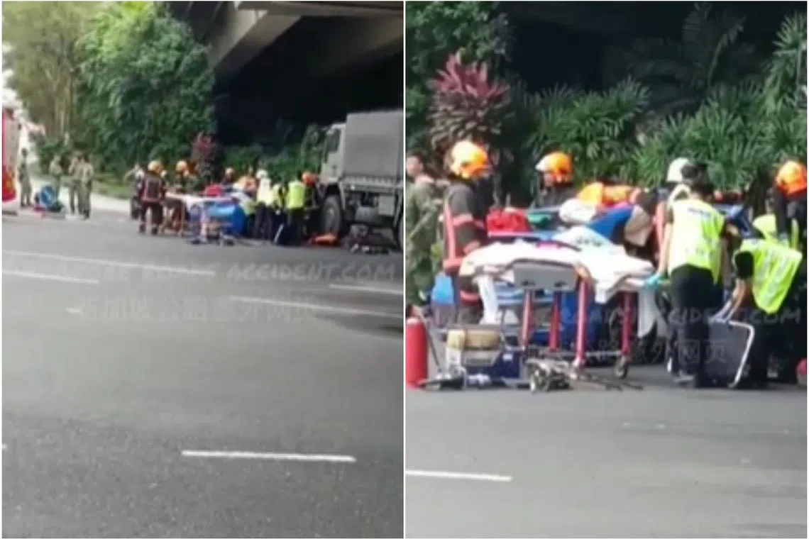 Police said the taxi driver was conscious when taken to the National University Hospital. 