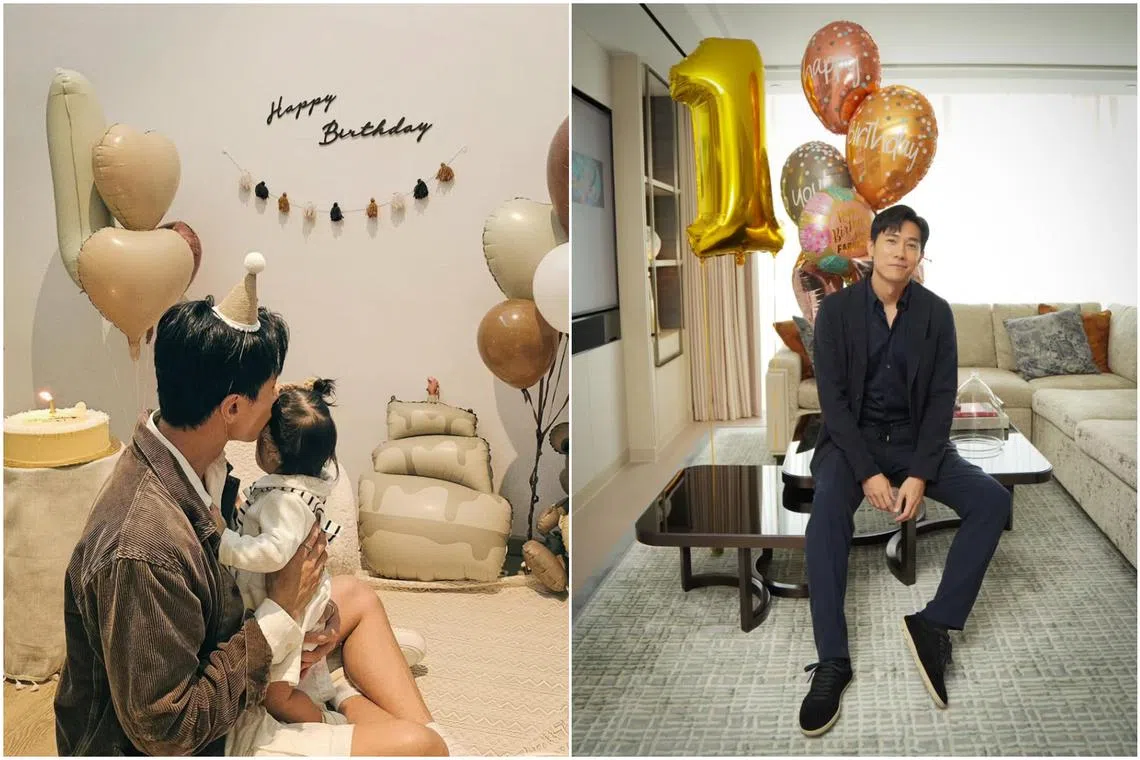 Actor Desmond Tan shares a photo with his daughter on social media on March 5.