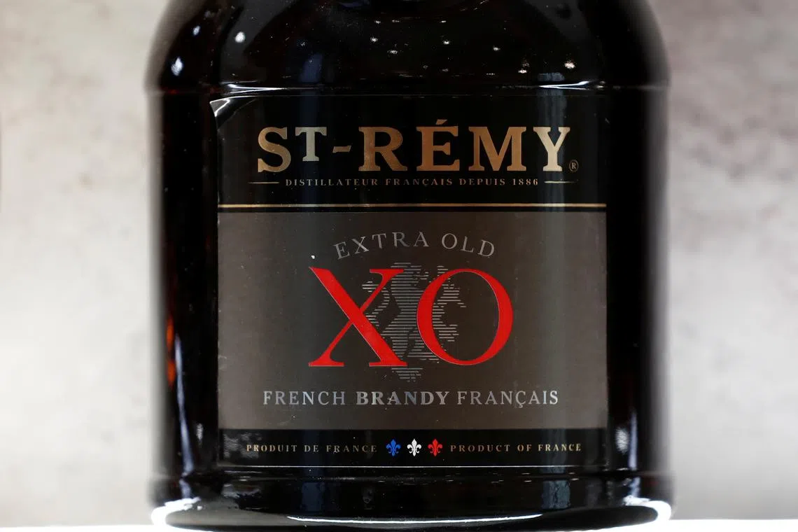 FILE PHOTO: A bottle of St-Remy XO Brandy is displayed at the Remy Cointreau SA headquarters in Paris, France, January 21, 2019. REUTERS/Benoit Tessier/File Photo