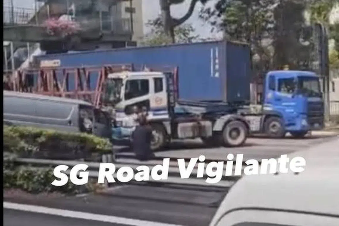 A trailer, a van and two cars were involved in the accident.