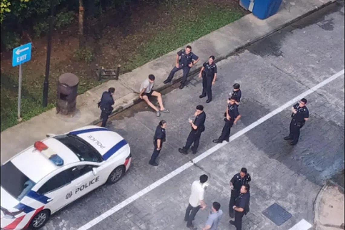 The police said they were alerted to the incident at Block 466 Sembawang Drive on June 15 at 4.10am.