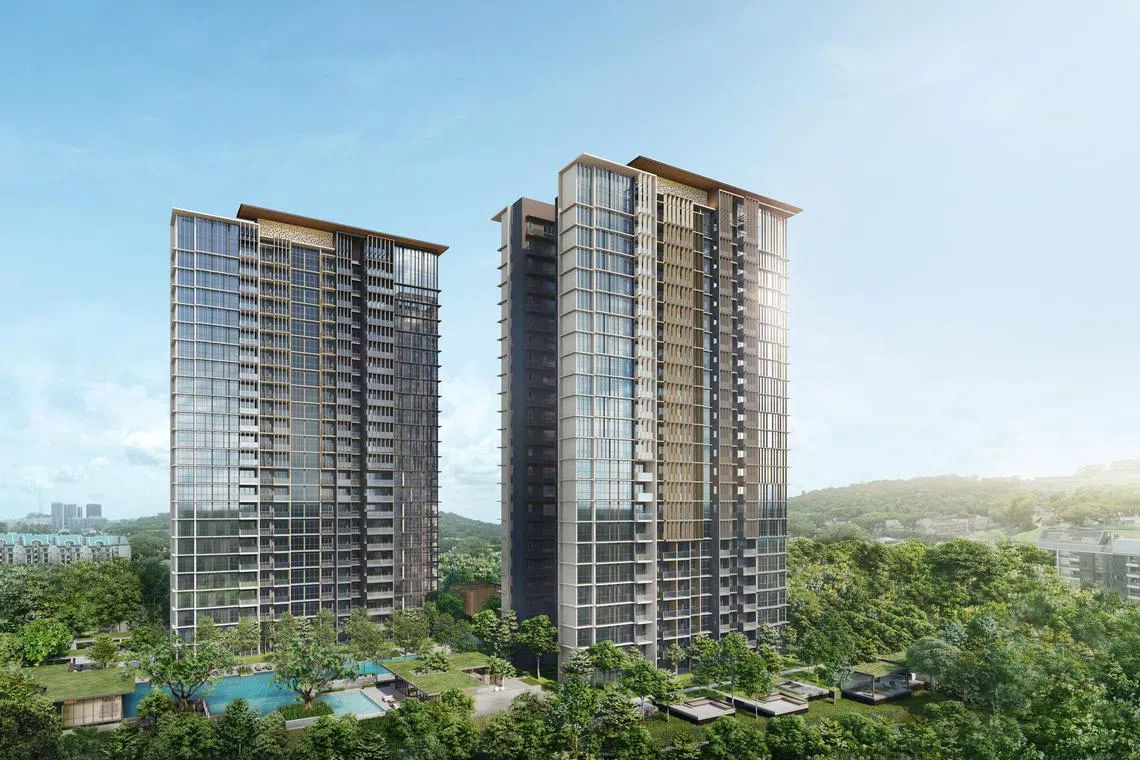 The 99-year-leasehold condominium is located at 800 and 802 Upper Bukit Timah Road, and comprises two 24-storey residential towers. 