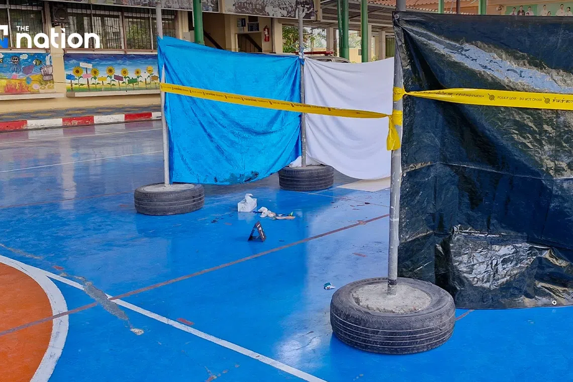 The stabbing incident at the Nak Nava Upatham School took place at 8.30am on Jan 29, just after the morning assembly.