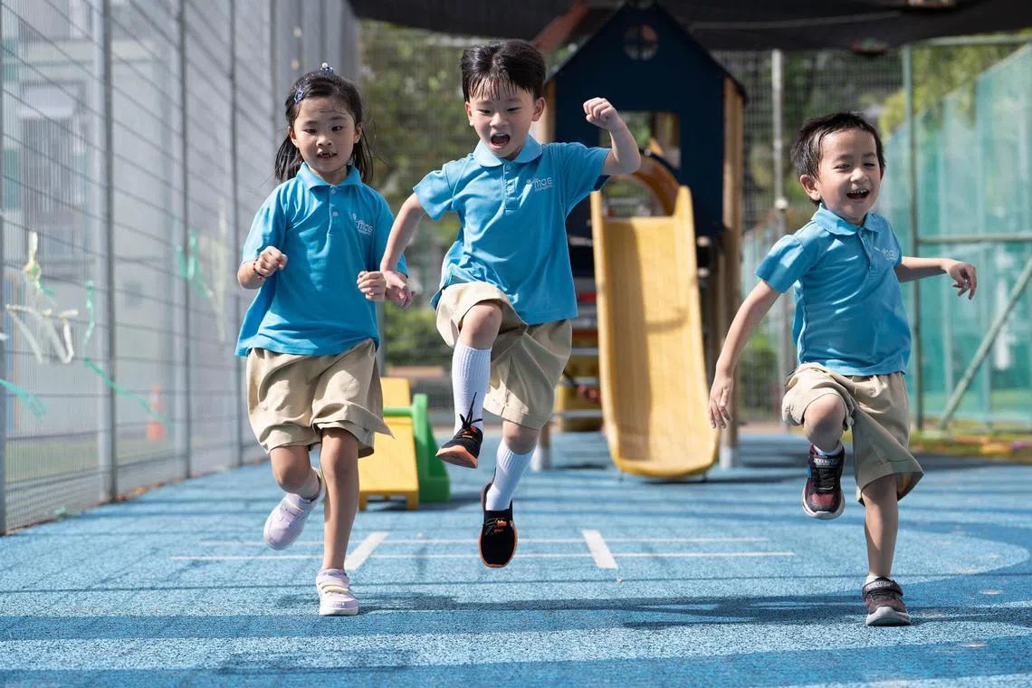 Children from MOE Kindergarten @ Fernvale at play.