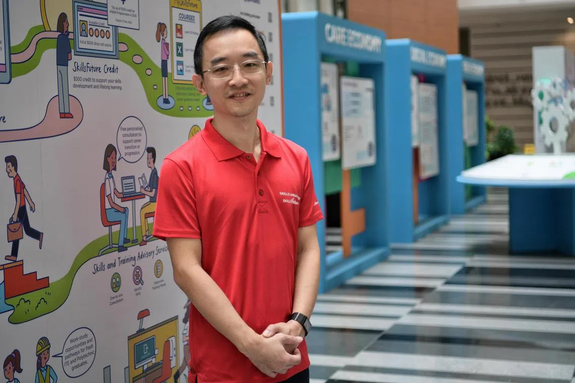 Mr Kendray Lau manages a team advising Singaporeans of all ages seeking help in charting their careers or making a career switch.