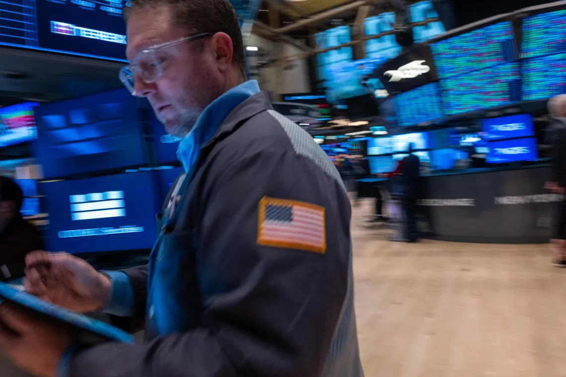 Traders working on the New York Stock Exchange floor on Dec 18, 2024 in New York City. 