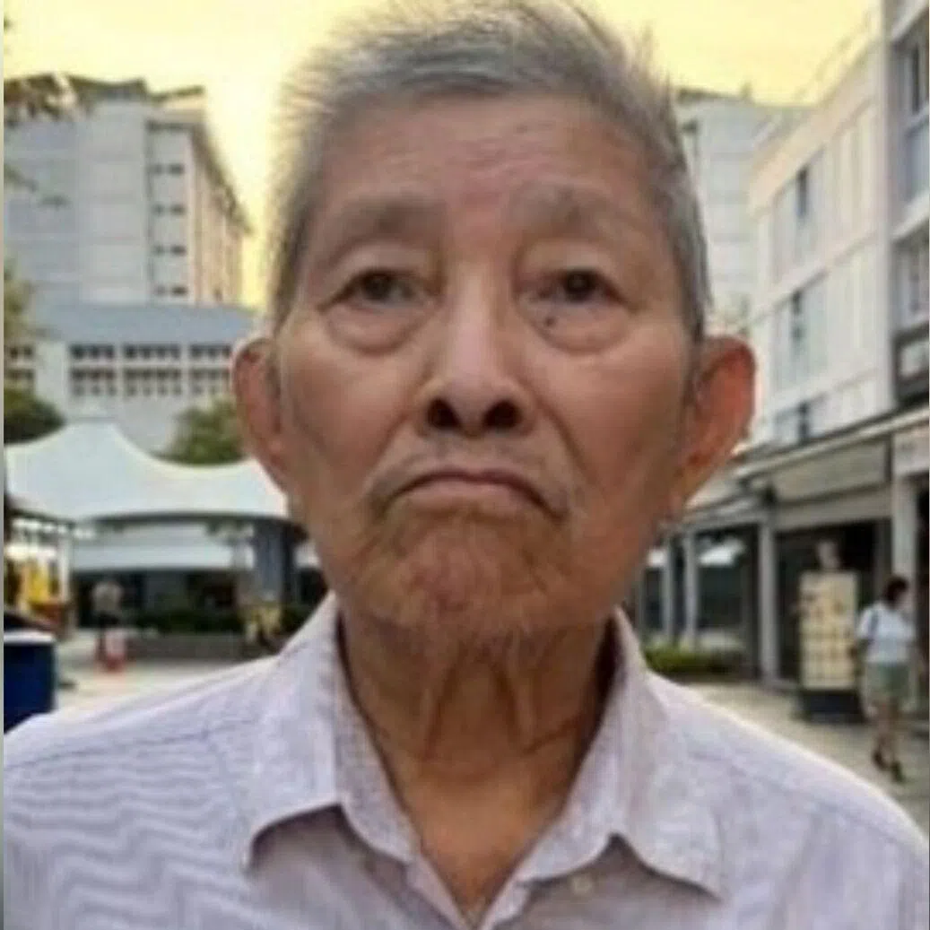 Mr U Swee @ Chang Yann Ching, was last seen wearing a blue checkered shirt and black shorts in the vicinity of Block 961C Tampines Street 22 at about 2pm.