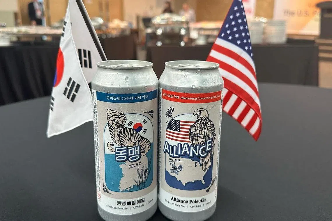 The US embassy is marking the friendship with a limited edition “Alliance Pale Ale” at its cafeteria in Seoul.