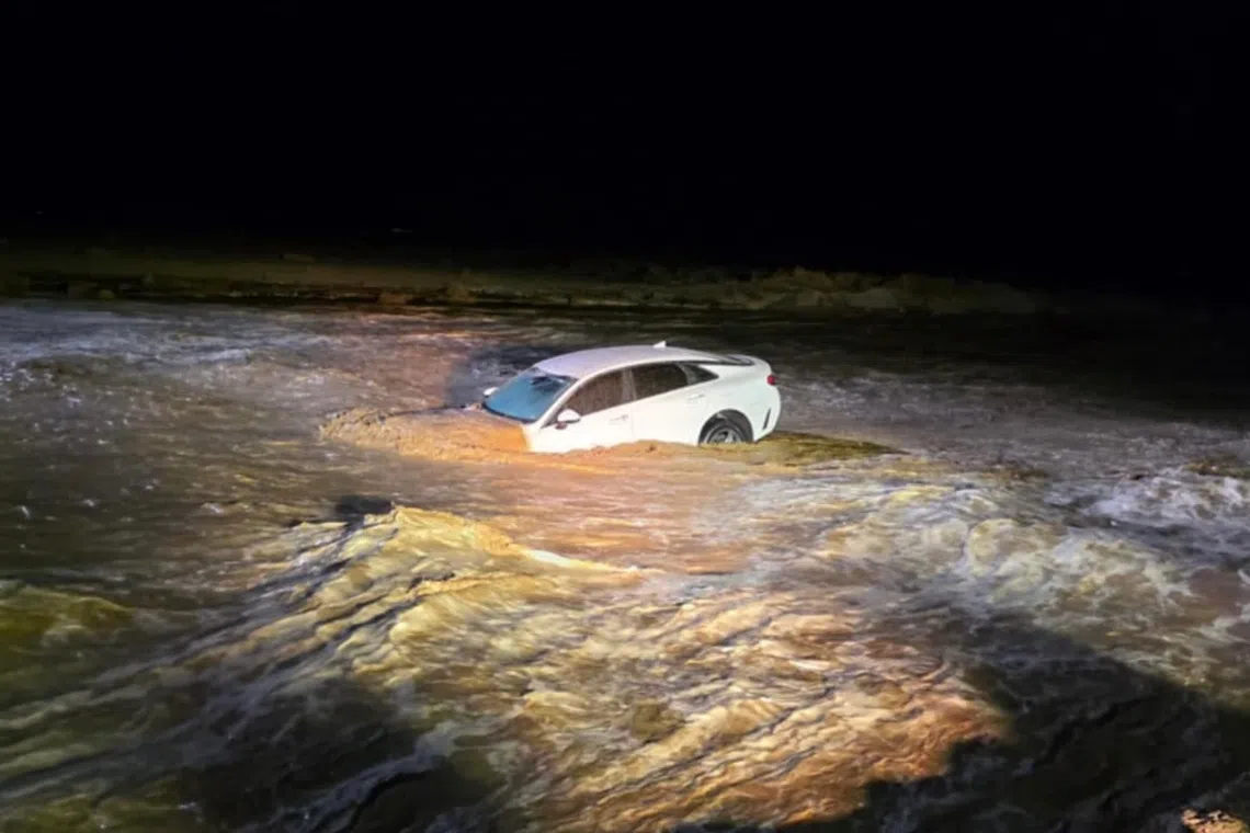 Xavier Padilla Aguilera, 2, was separated from his father after the powerful floodwaters pushed the vehicle they were in off a road about 7pm on Sept 18.