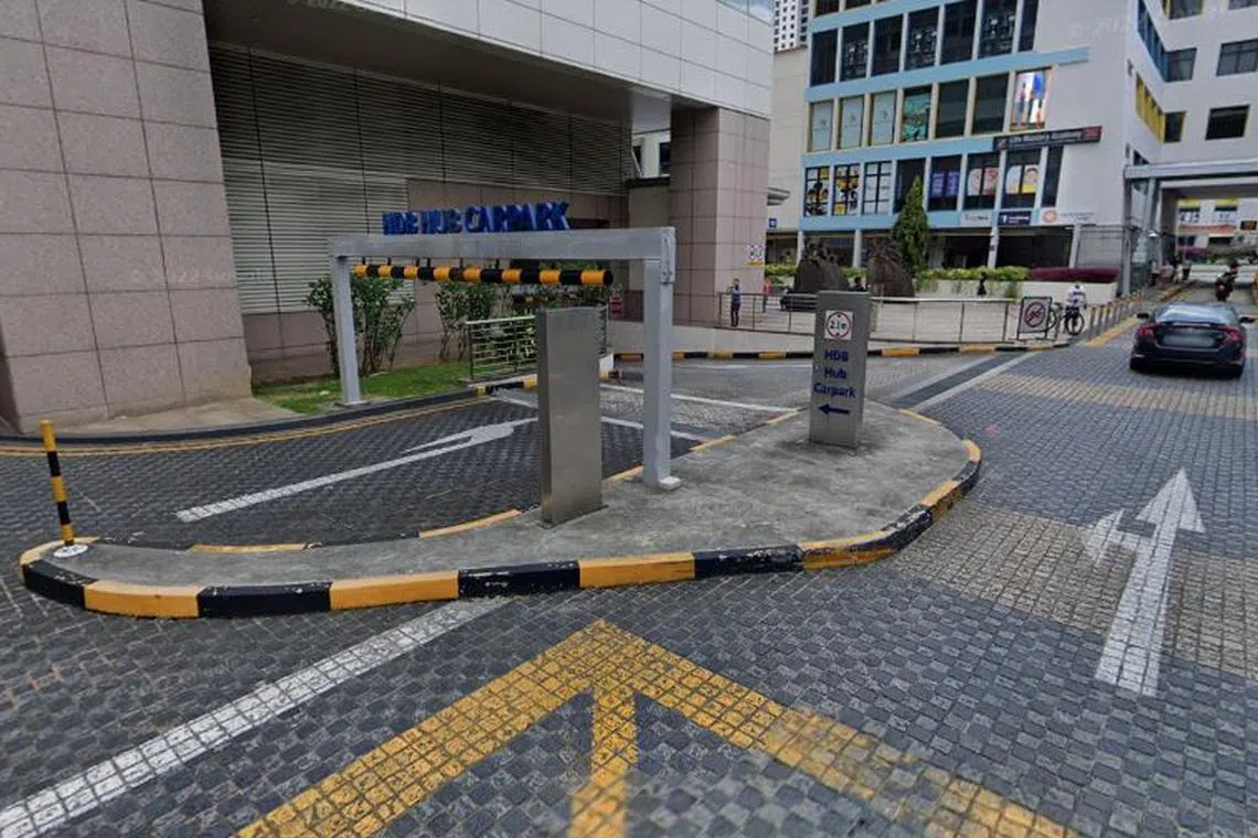 The woman was at her vehicle in the car park when the stranger reportedly approached her from behind.