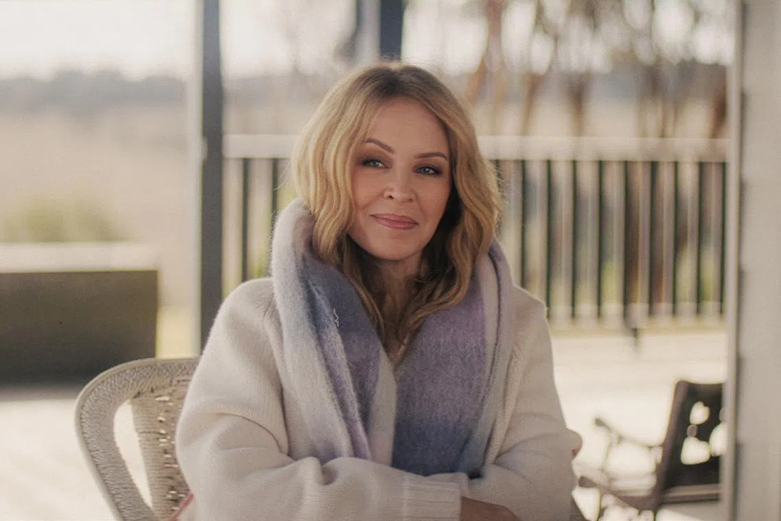 Kylie Minogue in the Netflix docuseries Kylie.