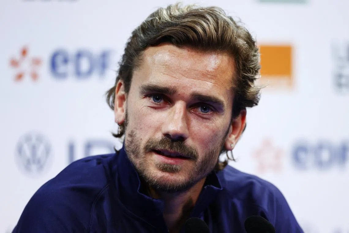 Soccer Football - Euro 2024 - France Press Conference - Clairefontaine, France - May 30, 2024 France's Antoine Griezmann during a press conference REUTERS/Abdul Saboor