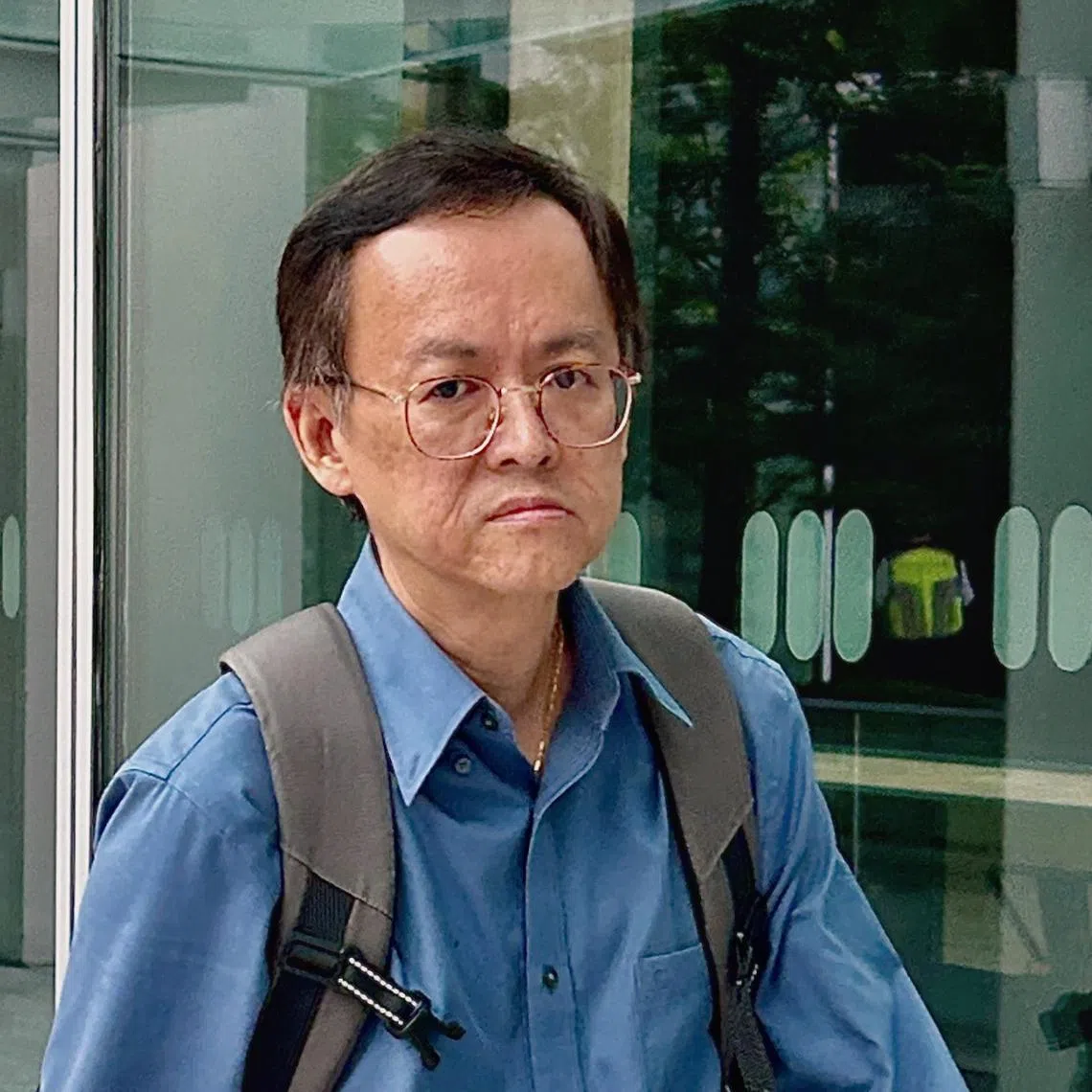 The prosecution’s third witness, Mr Nah Tien Liang, Hyflux’s former vice-president of investment, outside the State Courts on Sept 2.
