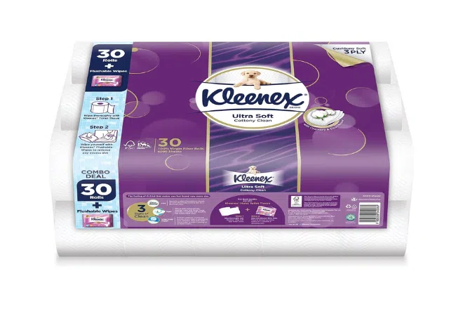 Kleenex Ultra Soft Cottony Clean Toilet Tissue