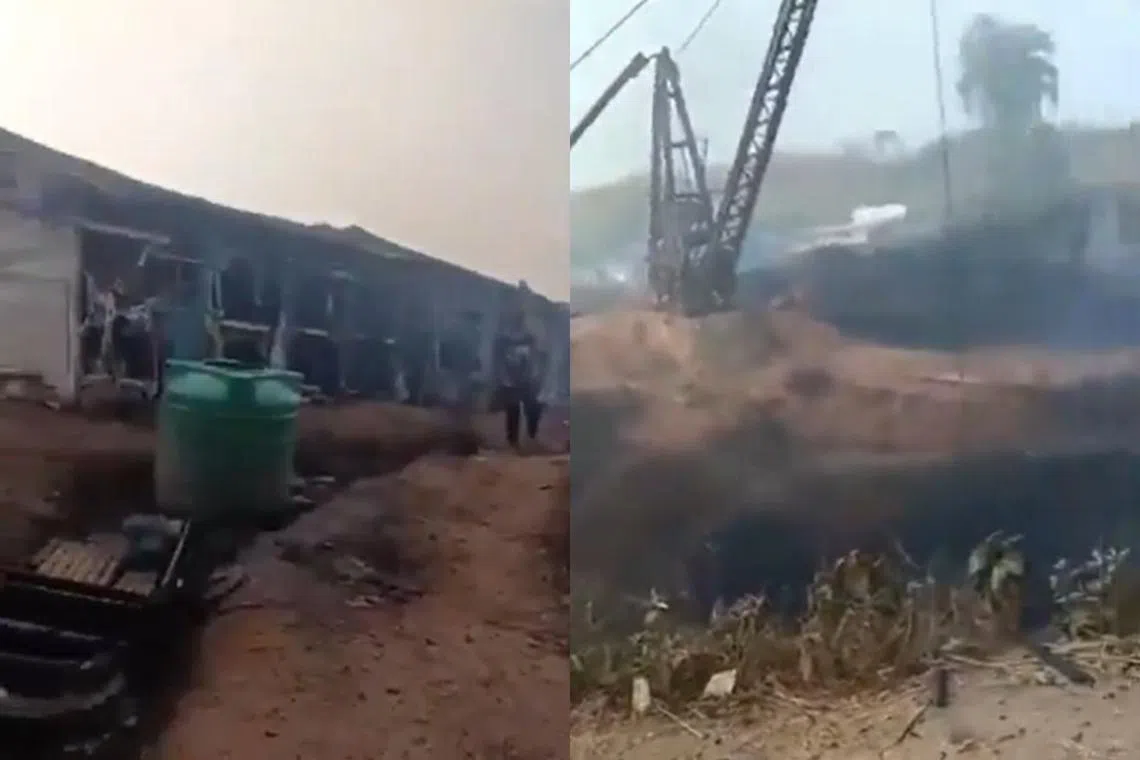 The blast took place in a “rat-hole” mine – named because their tunnels are just big enough for workers to get through.